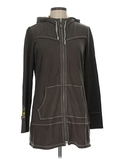 Pre-owned Athleta Zip Up Hoodie In Black