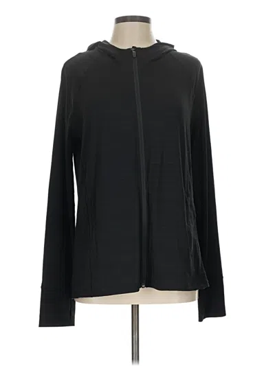 Pre-owned Athleta Zip Up Hoodie In Black