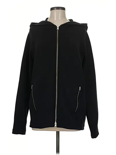 Pre-owned Athleta Zip Up Hoodie In Black