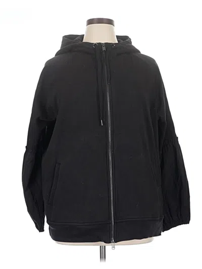 Pre-owned Athleta Zip Up Hoodie In Black