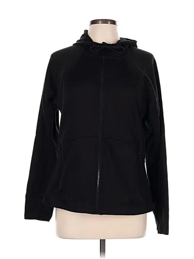Pre-owned Athleta Zip Up Hoodie In Black