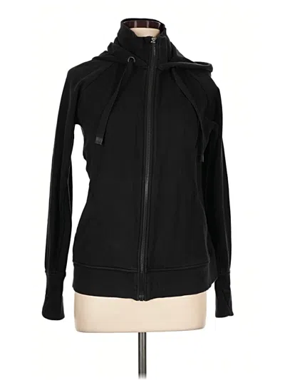 Pre-owned Athleta Zip Up Hoodie In Black