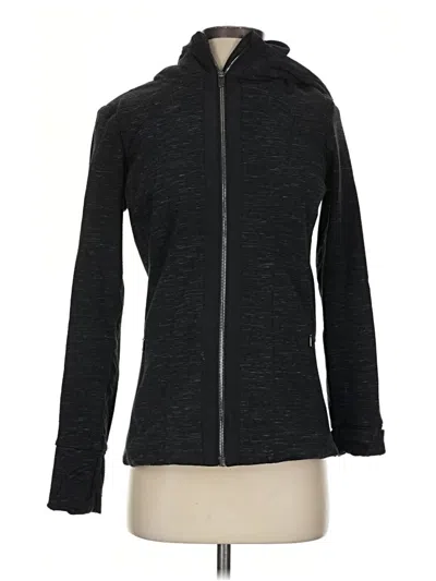 Pre-owned Athleta Zip Up Hoodie In Black