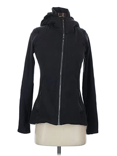 Pre-owned Athleta Zip Up Hoodie In Black
