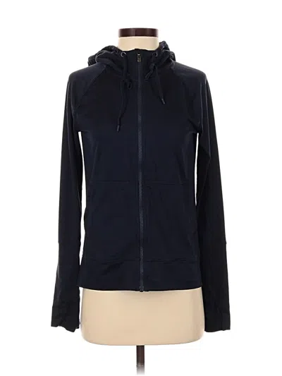 Pre-owned Athleta Zip Up Hoodie In Blue