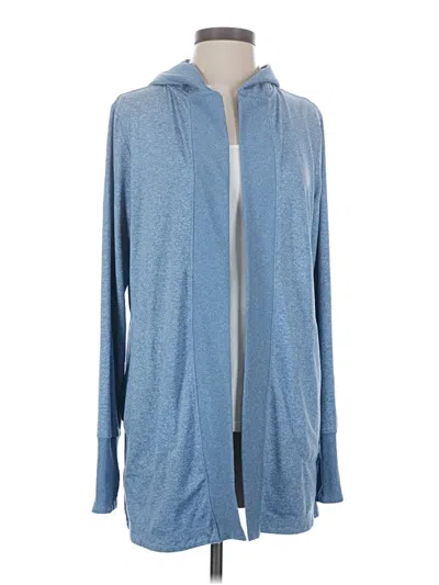 Pre-owned Athleta Zip Up Hoodie In Blue