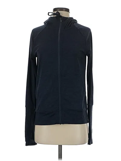 Pre-owned Athleta Zip Up Hoodie In Blue