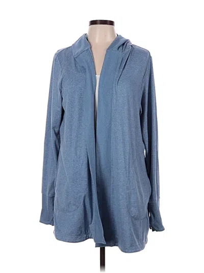 Pre-owned Athleta Zip Up Hoodie In Blue