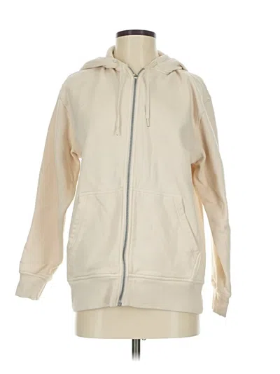 Pre-owned Athleta Zip Up Hoodie In Brown