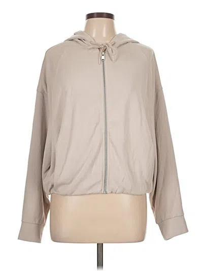 Pre-owned Athleta Zip Up Hoodie In Brown
