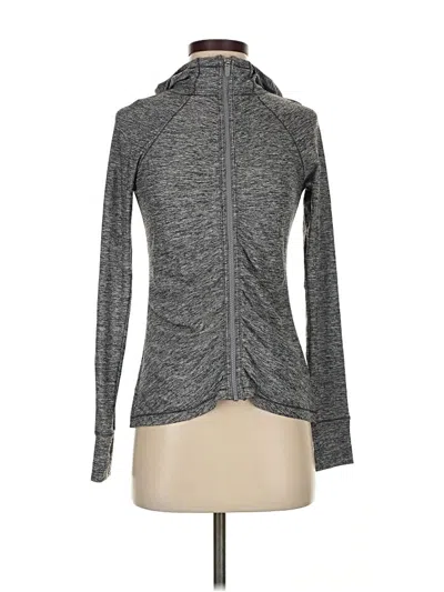 Pre-owned Athleta Zip Up Hoodie In Gray
