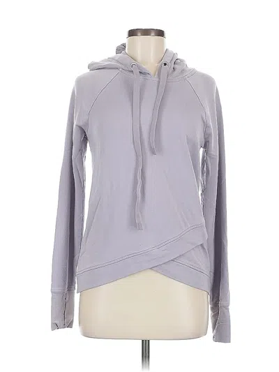 Pre-owned Athleta Zip Up Hoodie In Gray