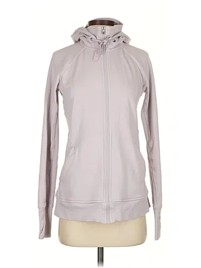 Pre-owned Athleta Zip Up Hoodie In Gray