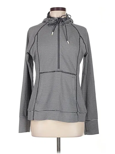 Pre-owned Athleta Zip Up Hoodie In Gray