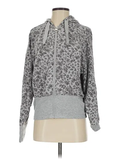 Pre-owned Athleta Zip Up Hoodie In Gray