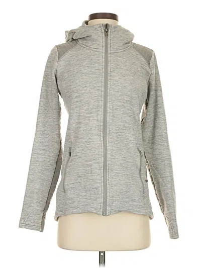 Pre-owned Athleta Zip Up Hoodie In Gray