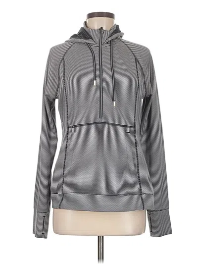 Pre-owned Athleta Zip Up Hoodie In Gray