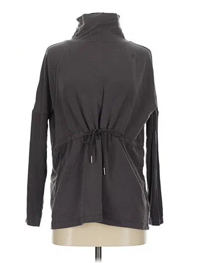 Pre-owned Athleta Zip Up Hoodie In Gray