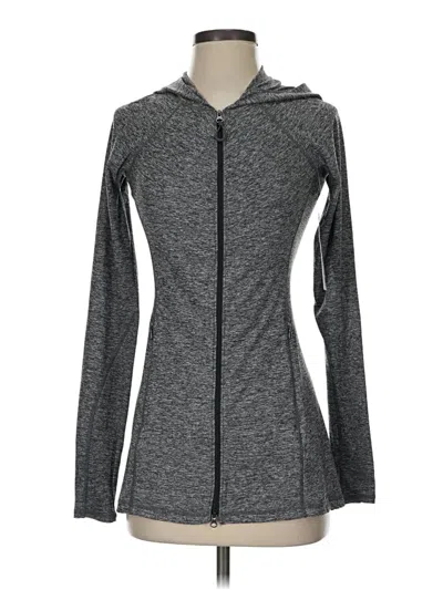 Athleta Zip Up Hoodie In Gray
