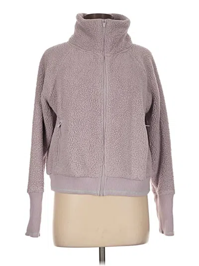Pre-owned Athleta Zip Up Hoodie In Gray
