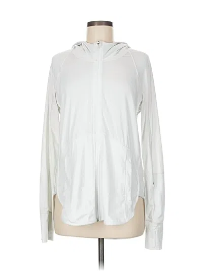 Pre-owned Athleta Zip Up Hoodie In Green