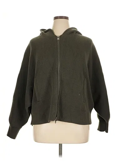 Pre-owned Athleta Zip Up Hoodie In Green