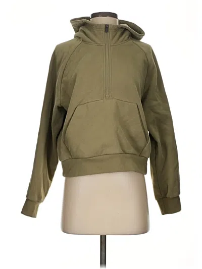 Pre-owned Athleta Zip Up Hoodie In Green
