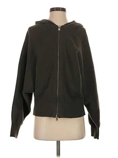 Pre-owned Athleta Zip Up Hoodie In Green