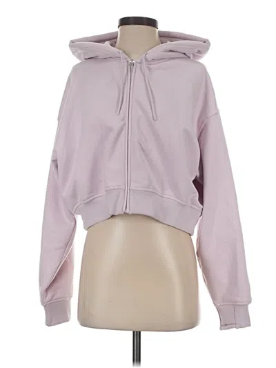 Pre-owned Athleta Zip Up Hoodie In Pink