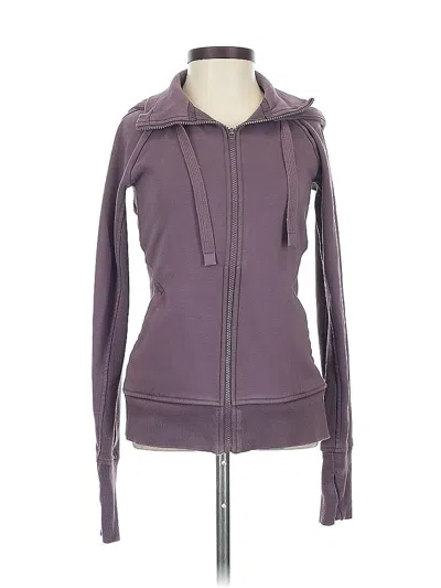 Pre-owned Athleta Zip Up Hoodie In Purple