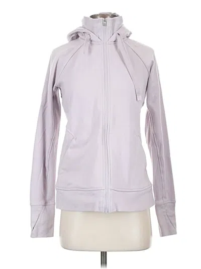 Pre-owned Athleta Zip Up Hoodie In Purple