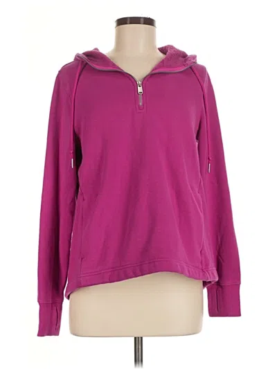 Pre-owned Athleta Zip Up Hoodie In Purple