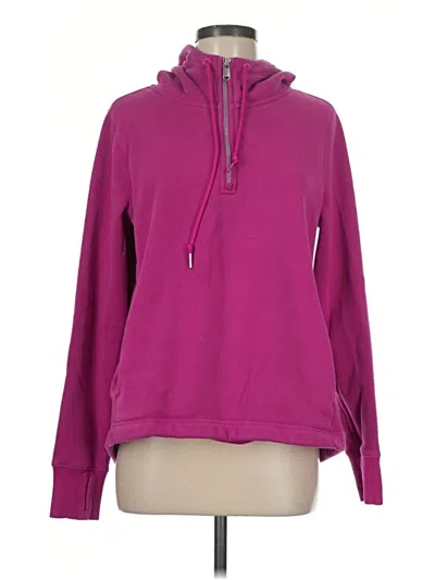 Pre-owned Athleta Zip Up Hoodie In Purple