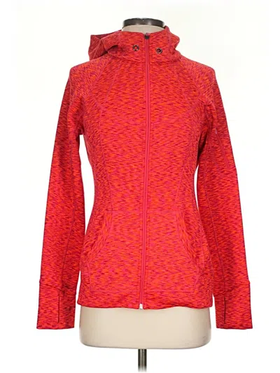 Pre-owned Athleta Zip Up Hoodie In Red