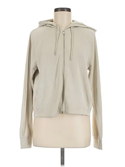 Pre-owned Athleta Zip Up Hoodie In Tan