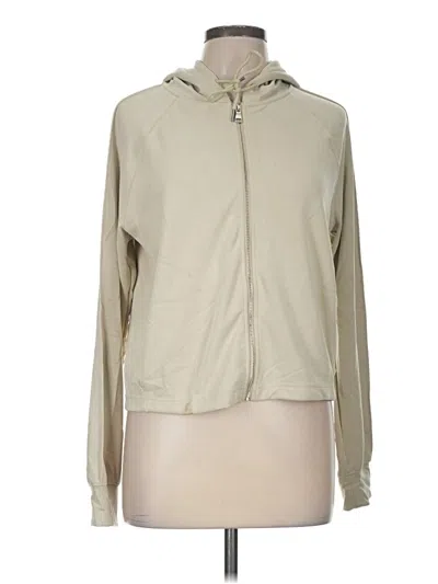 Pre-owned Athleta Zip Up Hoodie In Tan