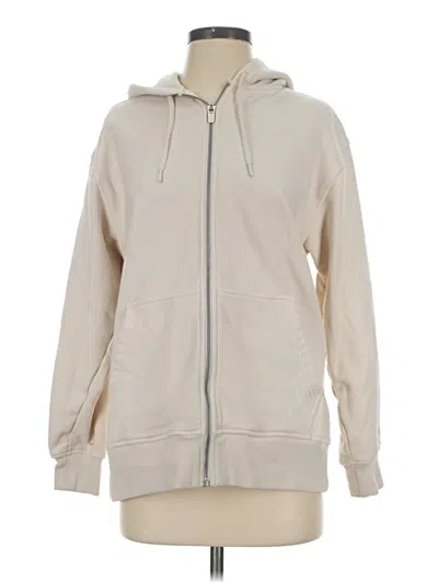 Pre-owned Athleta Zip Up Hoodie In Tan