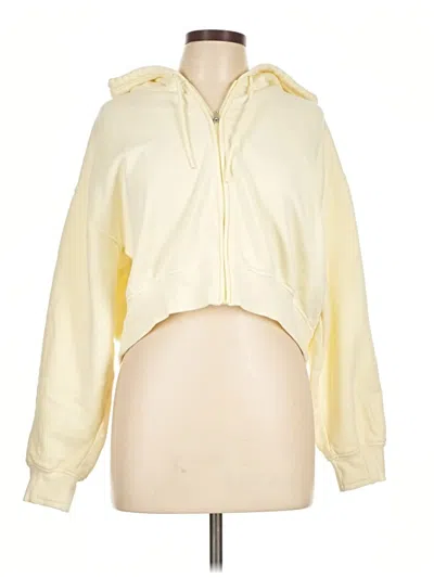 Pre-owned Athleta Zip Up Hoodie In Yellow