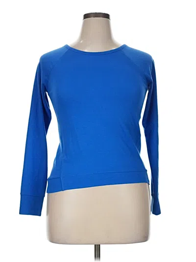 Pre-owned Athletic Works 3/4 Sleeve T-shirt In Blue