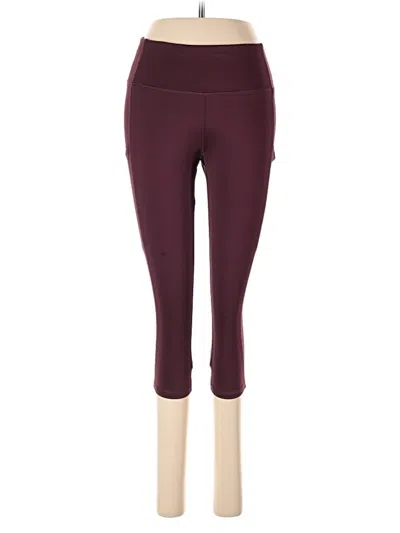 Pre-owned Athletic Works Active Pants In Burgundy