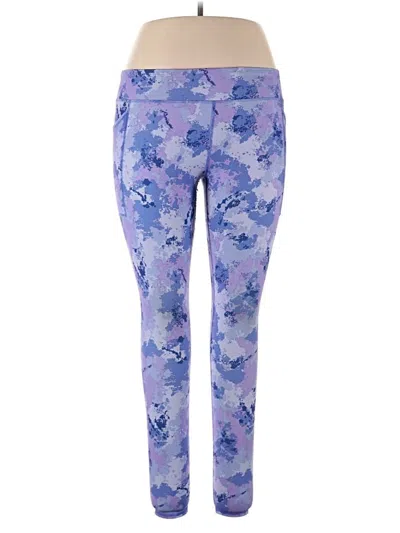 Pre-owned Athletic Works Active Pants In Purple