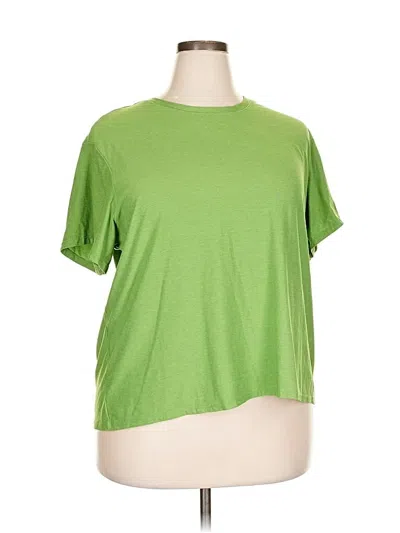 Pre-owned Athletic Works Active T-shirt In Green