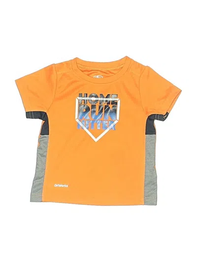 Pre-owned Athletic Works Kids' Active T-shirt In Orange
