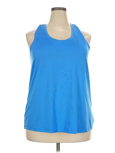 Pre-owned Athletic Works Active Tank Top In Blue