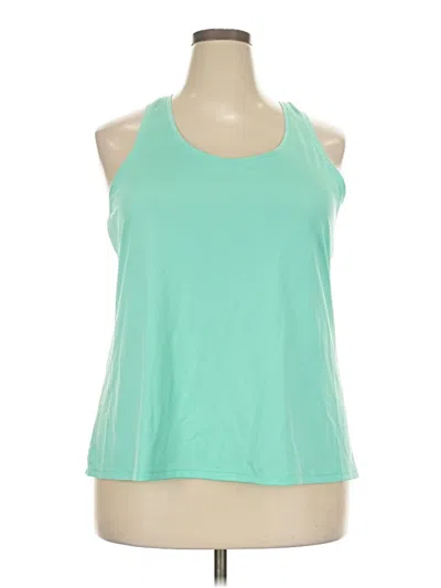Pre-owned Athletic Works Active Tank Top In Green