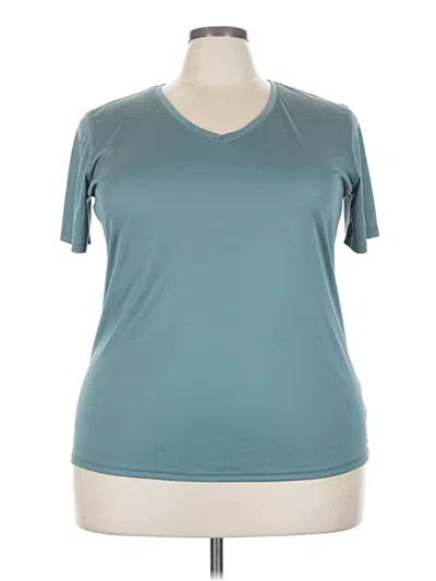 Pre-owned Athletic Works Active T-shirt In Blue