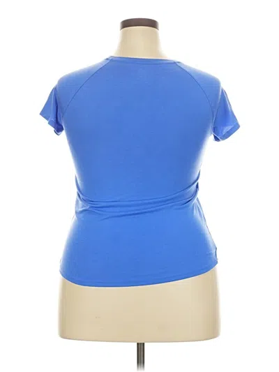 Pre-owned Athletic Works Active T-shirt In Blue