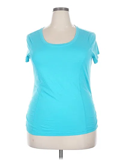 Pre-owned Athletic Works Active T-shirt In Blue