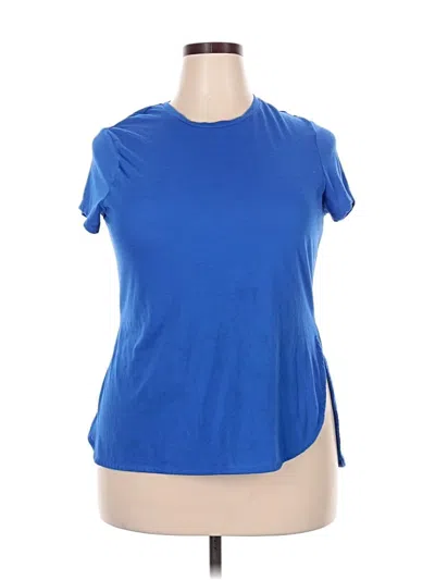 Pre-owned Athletic Works Active T-shirt In Blue