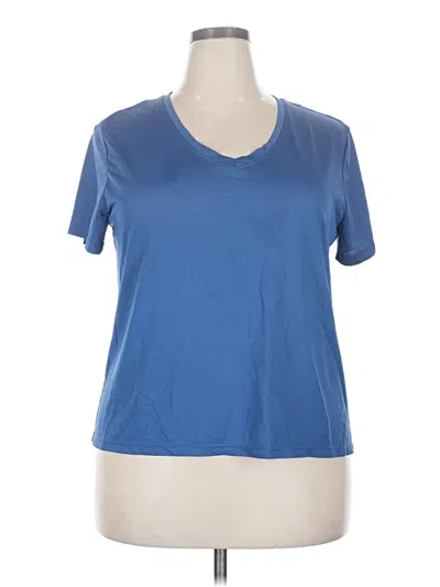 Pre-owned Athletic Works Active T-shirt In Blue